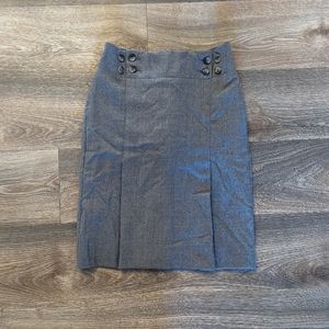Banana Republic Gray Work Business Pencil Skirt